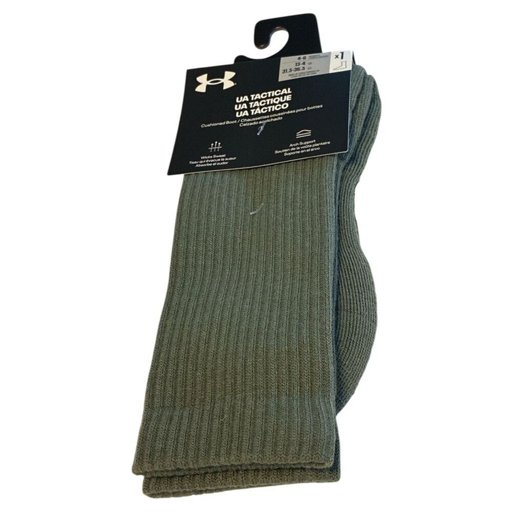 Under Armour Unisex-Adult Tactical Boot Socks, (351) green, Small, new